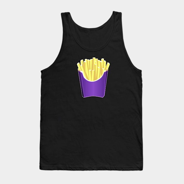 Nonbinary Pride French Fries Tank Top by VernenInk